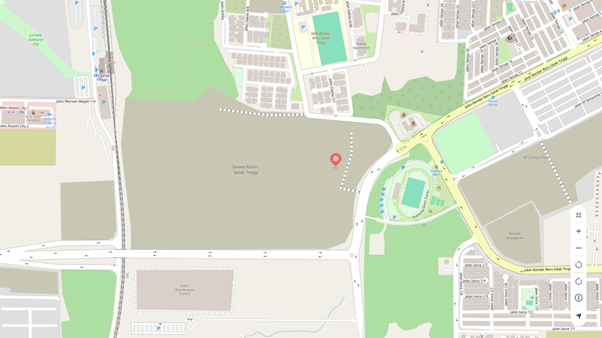 EPIQ shows the location of Senna Puteri in Salak Tinggi (pinned).