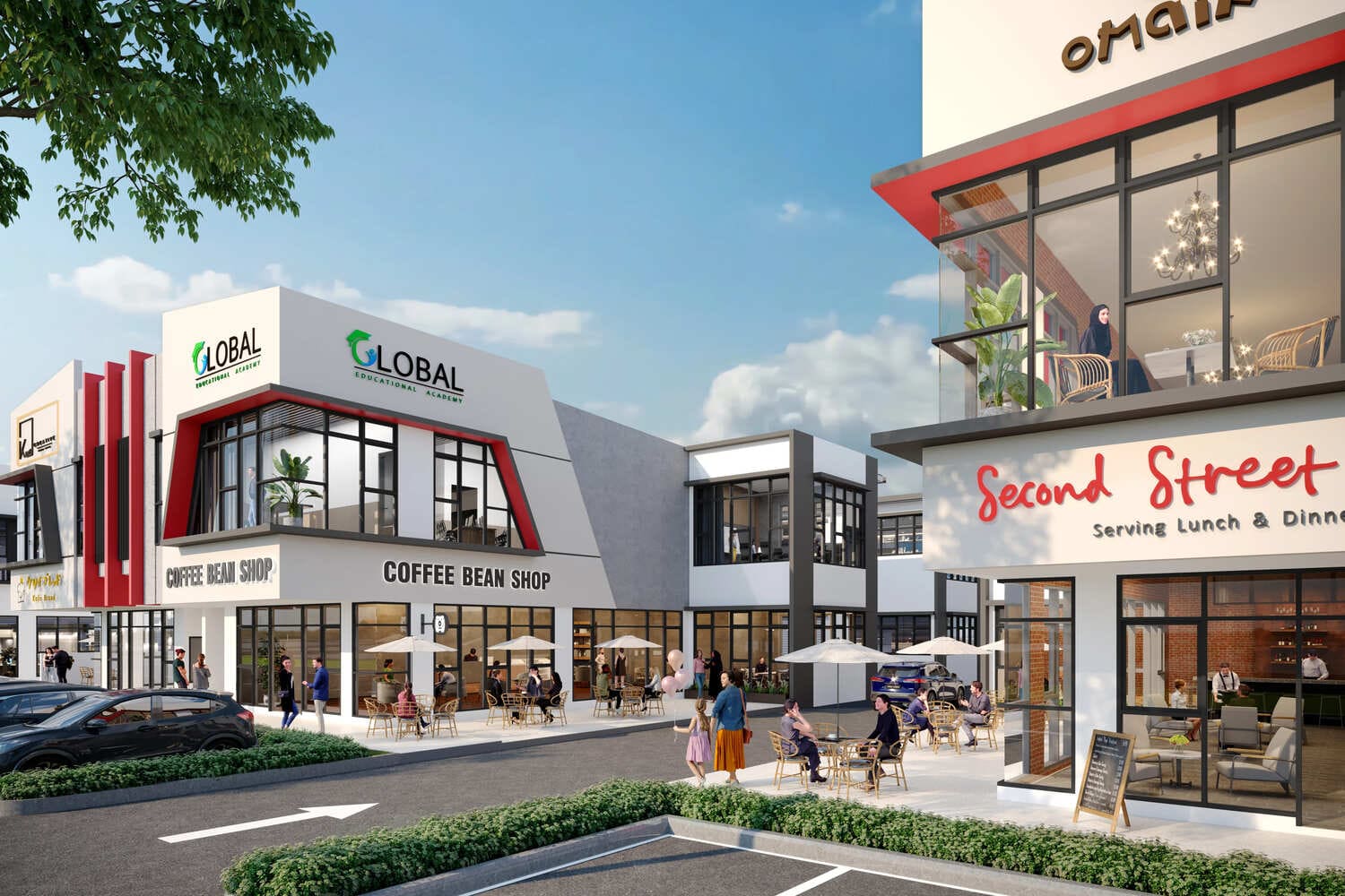 According to IOIPG, The Pentagon draws its name from the shape of the plot it shares with Kubica Square, emphasised by its geometric aesthetic elements integrated throughout its modern facade.