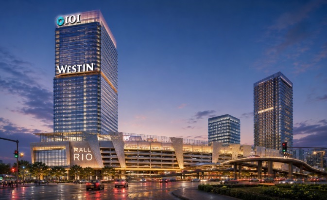 Artist's impression of The Westin Puchong, part of the planned IOI Rio City mixed-use development in Bandar Puteri Puchong. (IOI Properties Group)