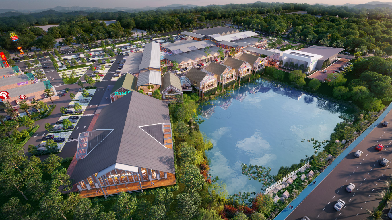 Bangi Fresco Artist's Impression: Aerial View