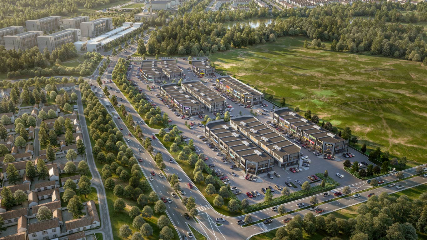 Davallia Artist's Impression: Aerial View