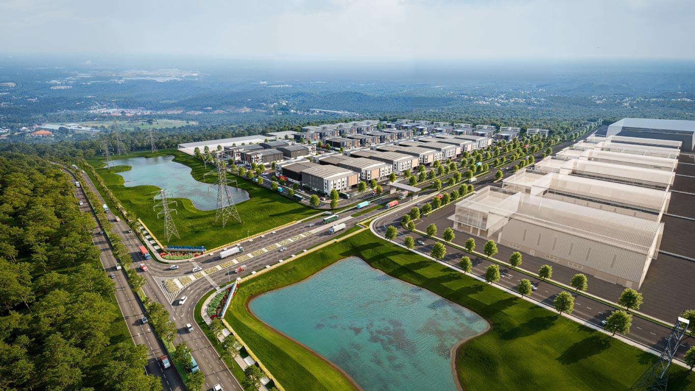 IOI Industrial Park's Artist's Impression: Aerial View