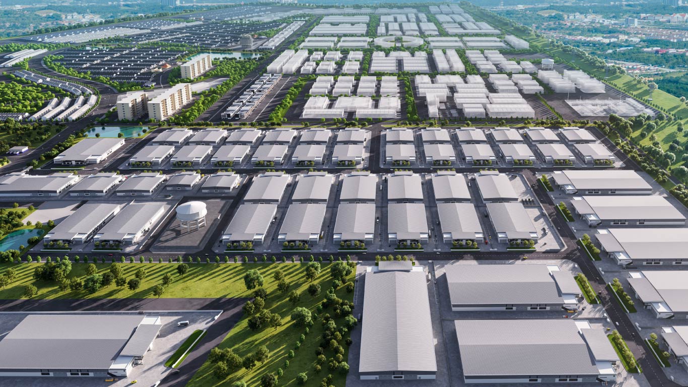 IOI Industrial Park @ Iskandar Malaysia Artist's Impression: Bird's Eye View
