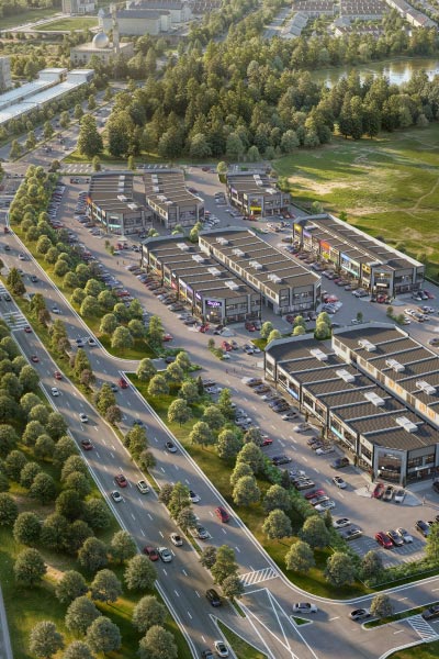 Davallia Artist's Impression: Aerial View