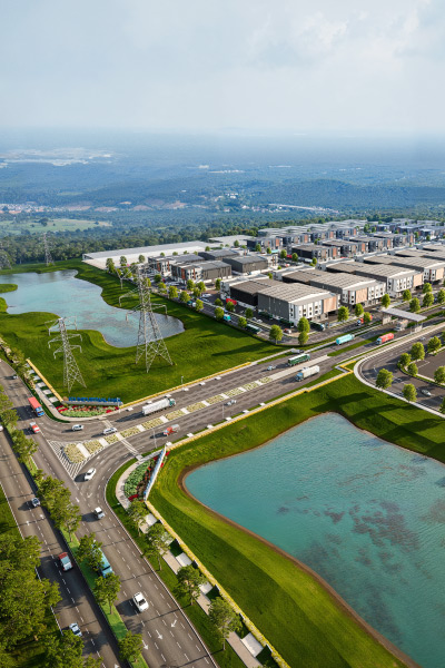 IOI Industrial Park's Artist's Impression: Aerial View