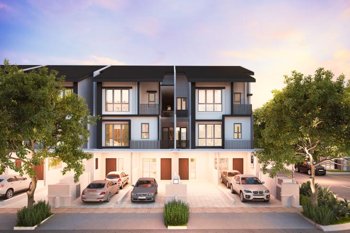 Oakleaf, 3-Storey Townhouse