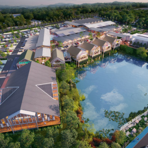 Bangi Fresco Artist's Impression: Aerial View