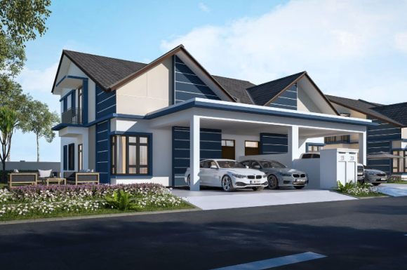 Sapphire Semi-D Artist's Impression: Facade