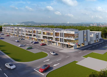 Kempas Square Artist's Impression: Entrance View