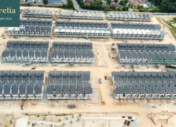 Site Progress Photo as of Oct 2025 for Aurelia Townhouse