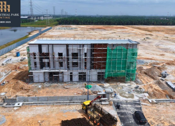 Site Progress Photo as of Oct 2025 for IS3, IOI Industrial Park @ Banting