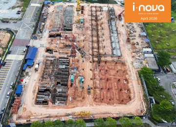 Site Progress Photo as of Apr 2026 for i-nova, SOHO @ Johor Bahru