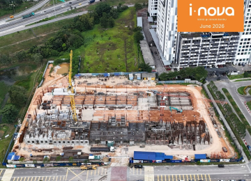 Site Progress Photo as of June 2026 for i-nova, SOHO @ Johor Bahru