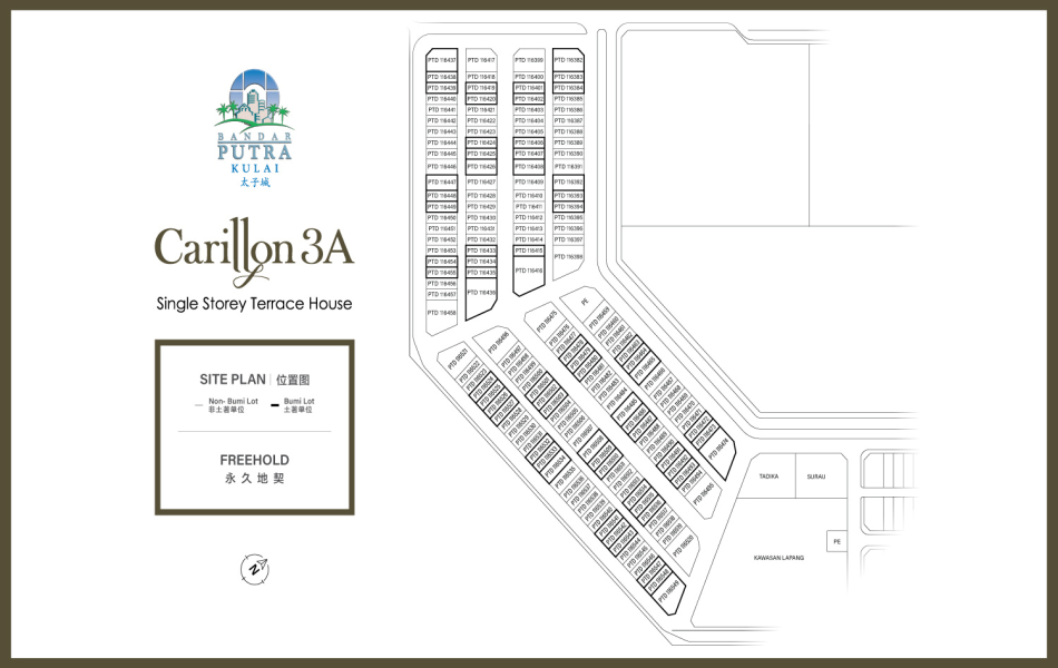 Site Plan for Carillon 3A
