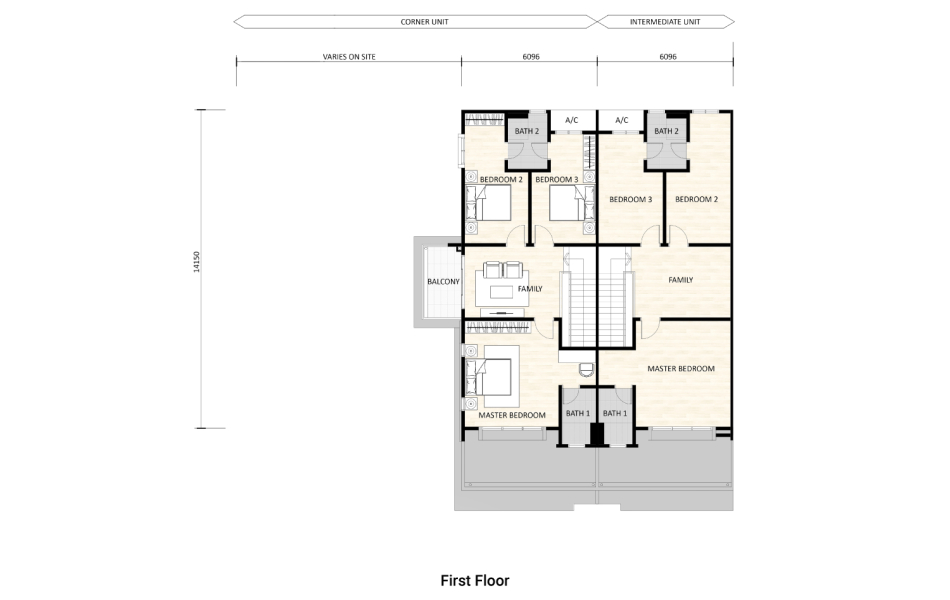Marvela 3A Floor Plan First Floor