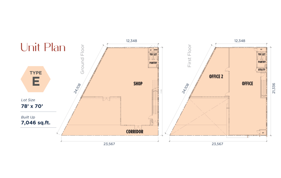 The Pentagon Floor Plan Type E