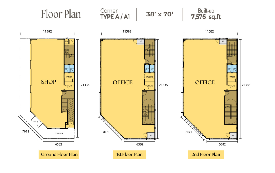 Senna Exchange Floor Plan: Corner Unit
